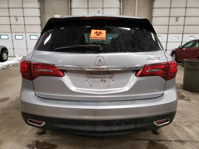 5FRYD4H68GB008137 - 2016 ACURA MDX TECHNOLOGY SILVER photo 6