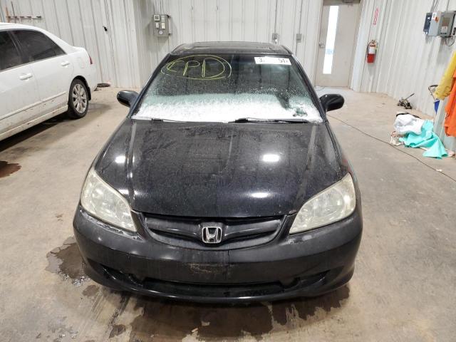 1HGEM21984L017315 - 2004 HONDA CIVIC EX BLACK photo 5