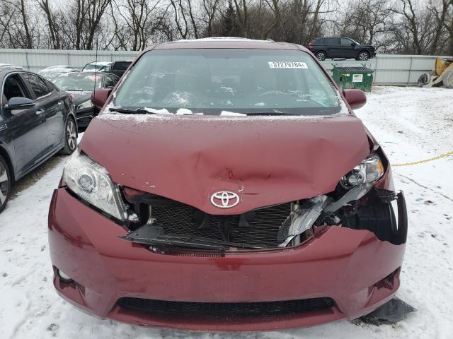 5TDYK3DC3CS241300 - 2012 TOYOTA SIENNA XLE RED photo 5