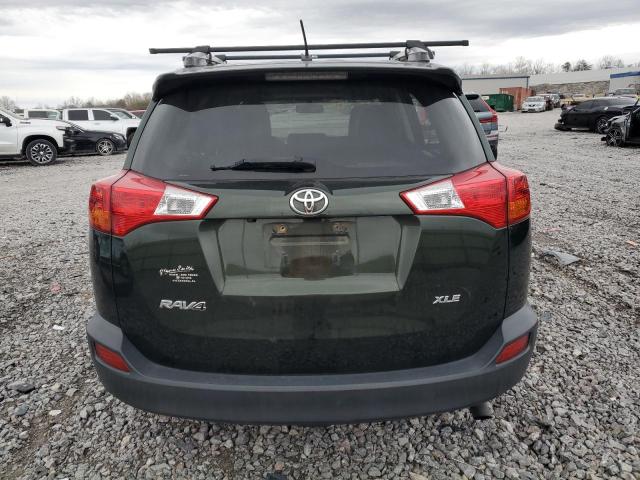 JTMWFREV2DD003465 - 2013 TOYOTA RAV4 XLE GREEN photo 6