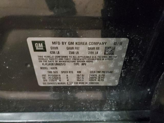 KL4CJASB7JB662513 - 2018 BUICK ENCORE PREFERRED Сұр фото 12