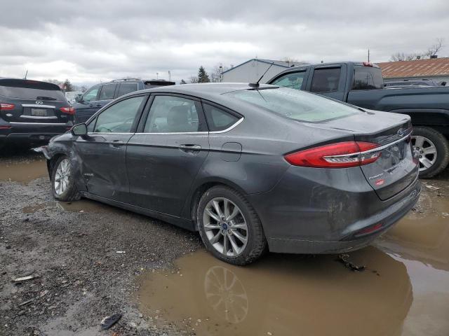 3FA6P0LUXHR400623 - 2017 FORD FUSION SE HYBRID GRAY photo 2