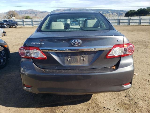 2T1BU4EE0DC094563 - 2013 TOYOTA COROLLA BASE GRAY photo 6