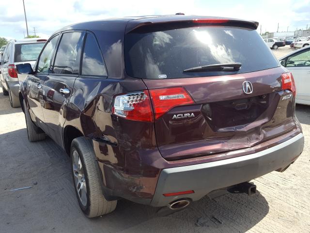 2HNYD28619H528810 - 2009 ACURA MDX TECHNOLOGY  photo 3