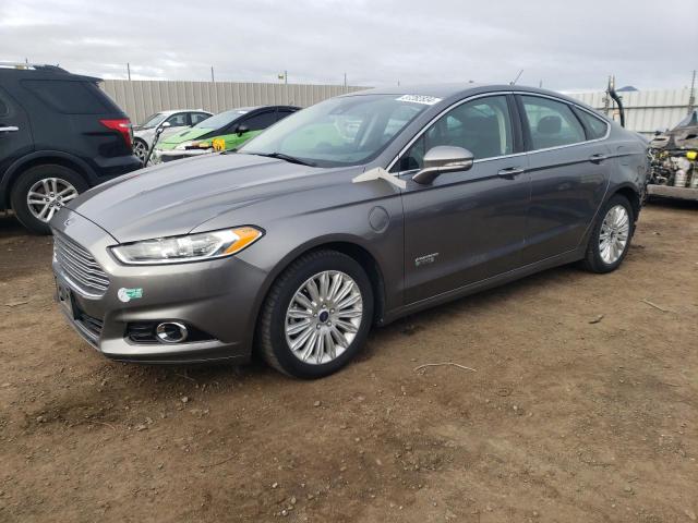 3FA6P0SU2ER357716 - 2014 FORD FUSION TITANIUM PHEV GRAY photo 1