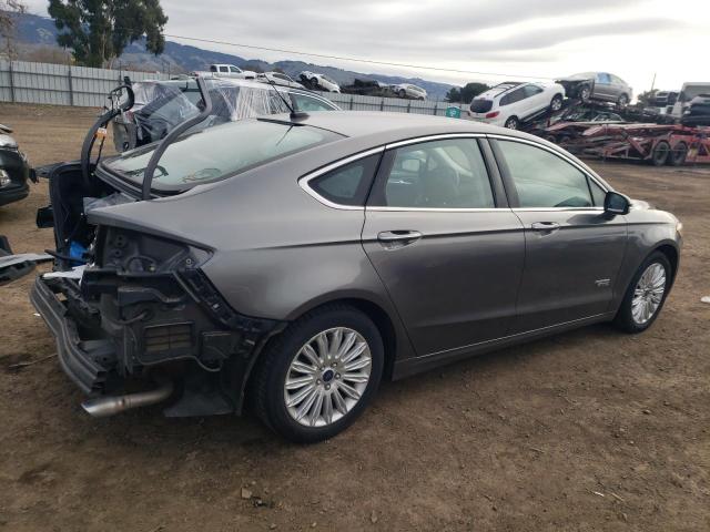 3FA6P0SU2ER357716 - 2014 FORD FUSION TITANIUM PHEV GRAY photo 3