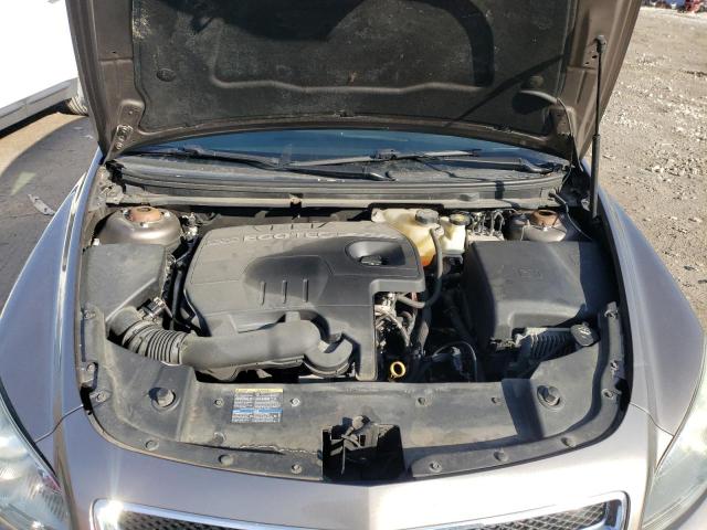 1G1ZC5EB7AF123386 - 2010 CHEVROLET MALIBU 1LT ნაცრისფერი ფოტო 11