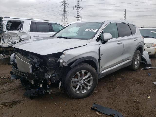 5NMS2CAD4KH133854 - 2019 HYUNDAI SANTA FE SE SILVER photo 1