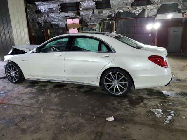 WDDUG7JB3FA071255 - 2015 MERCEDES-BENZ S 63 AMG WHITE photo 2