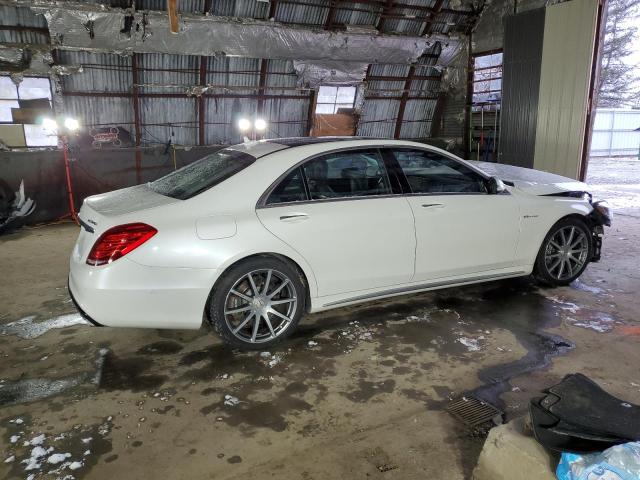 WDDUG7JB3FA071255 - 2015 MERCEDES-BENZ S 63 AMG WHITE photo 3