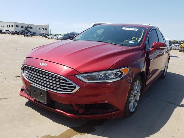 3FA6P0LU6HR165377 - 2017 FORD FUSION SE HYBRID  photo 2