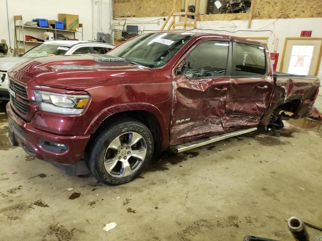 1C6SRFJT7LN388143 - 2020 RAM 1500 LARAMIE BURGUNDY photo 1