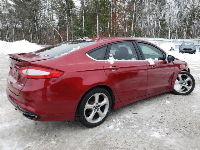 3FA6P0T93GR205103 - 2016 FORD FUSION SE RED photo 3