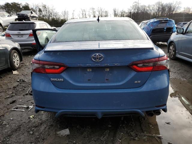 4T1G11AKXPU081895 - 2023 TOYOTA CAMRY SE NIGHT SHADE BLUE photo 6
