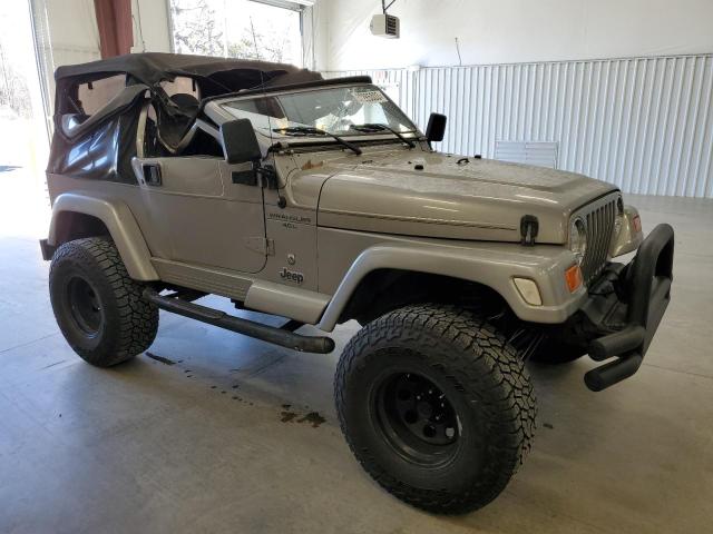 1J4FA49S31P353158 - 2001 JEEP WRANGLER / SPORT GRAY photo 4