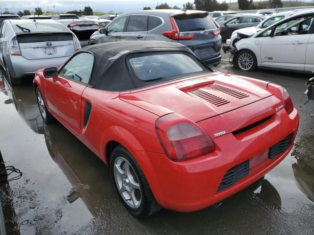 JTDFR320510036217 - 2001 TOYOTA MR2 SPYDER RED photo 2