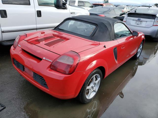 JTDFR320510036217 - 2001 TOYOTA MR2 SPYDER RED photo 3