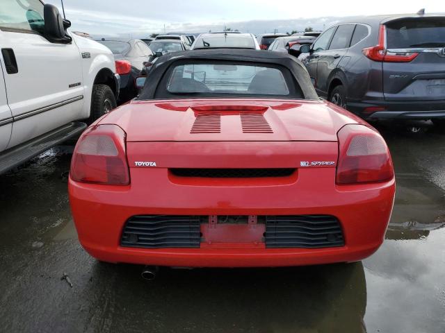 JTDFR320510036217 - 2001 TOYOTA MR2 SPYDER RED photo 6