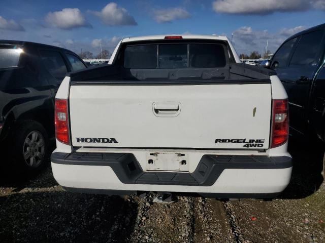 5FPYK1F53BB011642 - 2011 HONDA RIDGELINE RTL WHITE photo 6