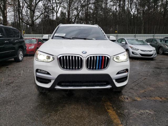 5UXTR7C58KLR53025 - 2019 BMW X3 SDRIVE30I WHITE photo 5