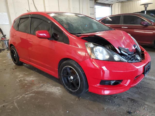 JHMGE8H55DC060714 - 2013 HONDA FIT SPORT RED photo 4