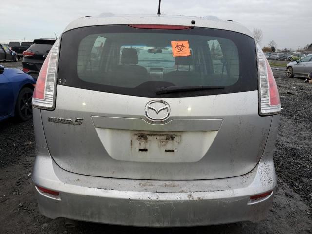 JM1CR29L690346885 - 2009 MAZDA 5 SILVER photo 6