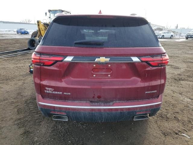 1GNEVKKWXNJ105335 - 2022 CHEVROLET TRAVERSE PREMIER BURGUNDY photo 6