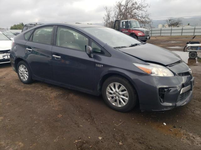 JTDKN3DPXE3053944 - 2014 TOYOTA PRIUS PLUG GRAY photo 4