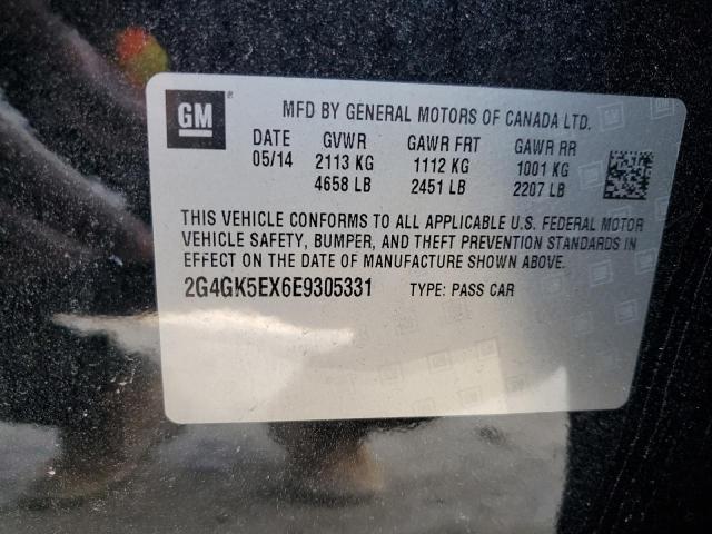 2G4GK5EX6E9305331 - 2014 BUICK REGAL 黑色 照片 12