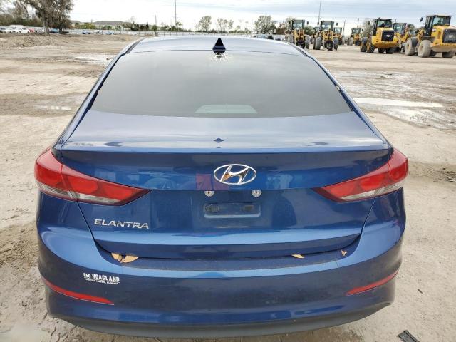 5NPD84LF0HH001827 - 2017 HYUNDAI ELANTRA SE BLUE photo 6