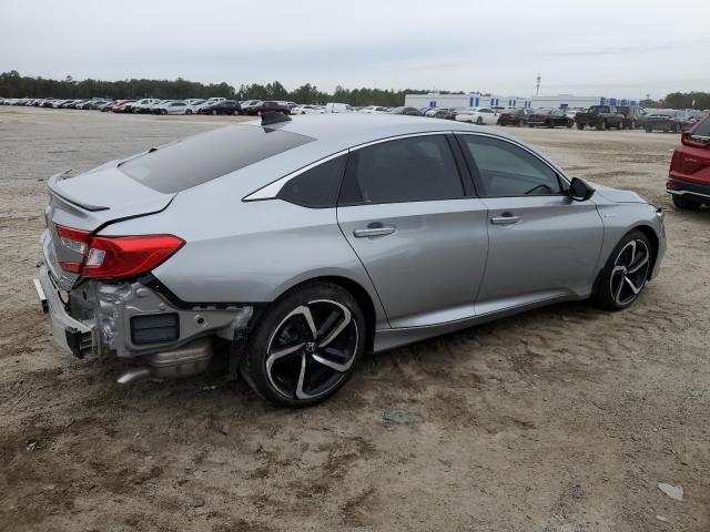 1HGCV3F2XNA047242 - 2022 HONDA ACCORD HYBRID SPORT SILVER photo 3