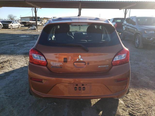 ML32A4HJ7HH017131 - 2017 MITSUBISHI MIRAGE SE ORANGE photo 6