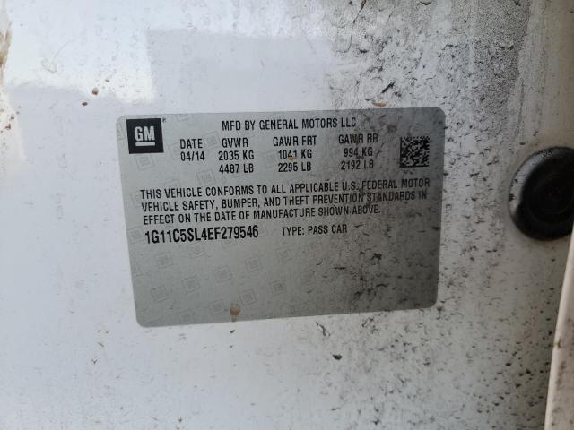 1G11C5SL4EF279546 - 2014 CHEVROLET MALIBU 1LT Blanc photo 12