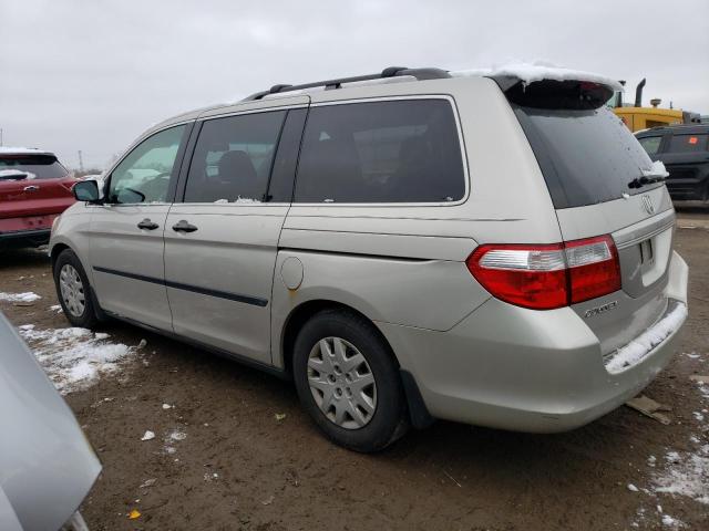 5FNRL38256B055317 - 2006 HONDA ODYSSEY LX SILVER photo 2