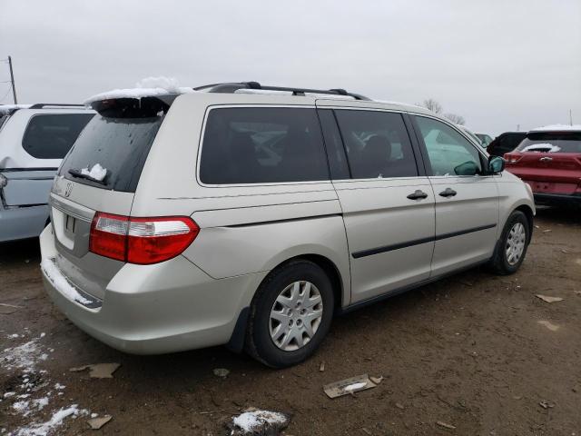 5FNRL38256B055317 - 2006 HONDA ODYSSEY LX SILVER photo 3