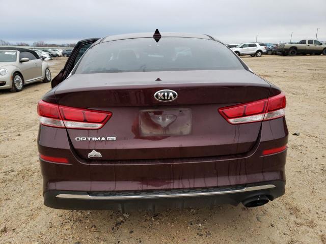 5XXGT4L38KG352232 - 2019 KIA OPTIMA LX BURGUNDY photo 6