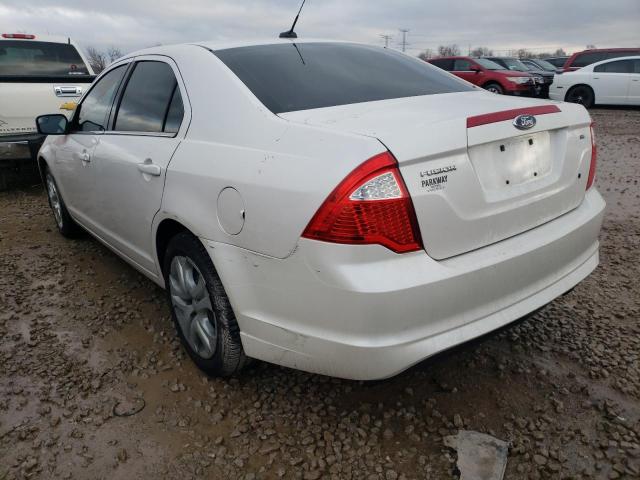 3FAHP0HA8BR296258 - 2011 FORD FUSION SE WHITE photo 2