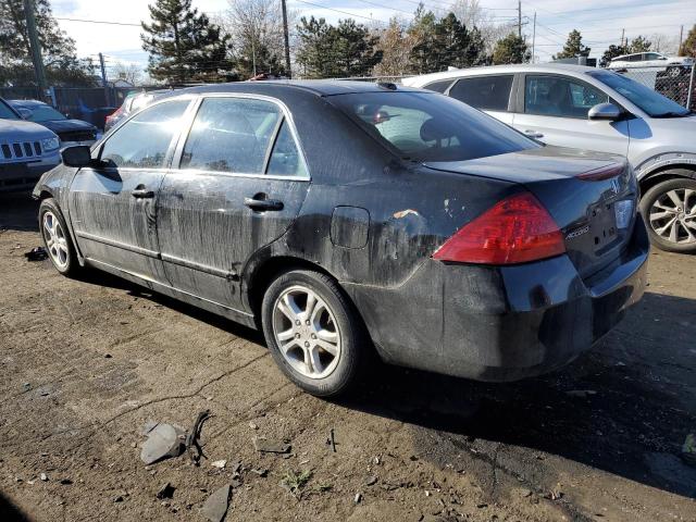 1HGCM56827A132033 - 2007 HONDA ACCORD EX BLACK photo 2