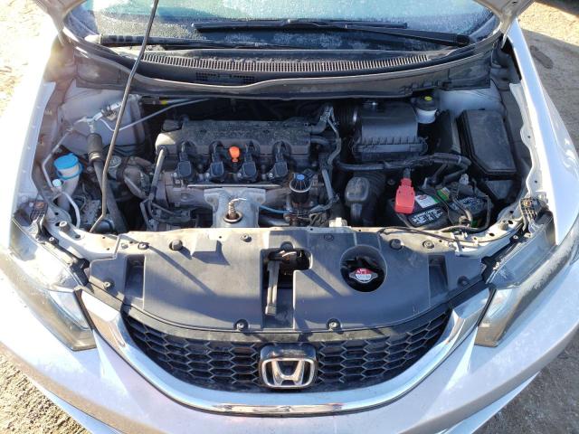2HGFB2F96FH528265 - 2015 HONDA CIVIC EXL Արծաթագույն լուսանկար 11