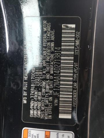 JF1ZNAA14D2713814 - 2013 TOYOTA SCION FR-S BLACK photo 12