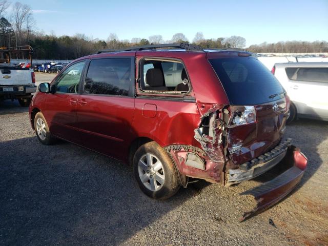 5TDZK23C79S274227 - 2009 TOYOTA SIENNA CE BURGUNDY photo 2