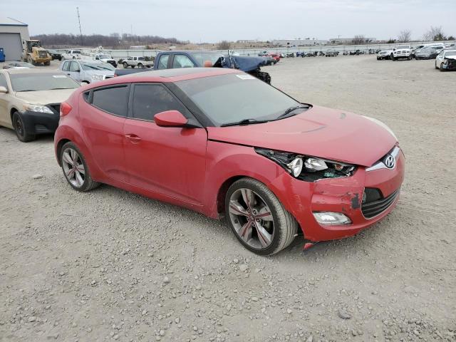 KMHTC6ADXEU184853 - 2014 HYUNDAI VELOSTER RED photo 4