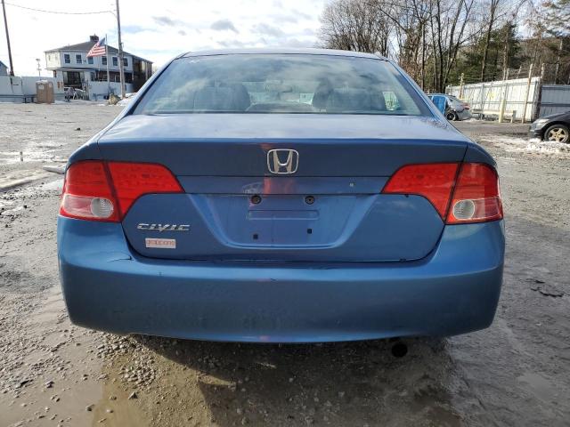 1HGFA16857L067942 - 2007 HONDA CIVIC EX BLUE photo 6