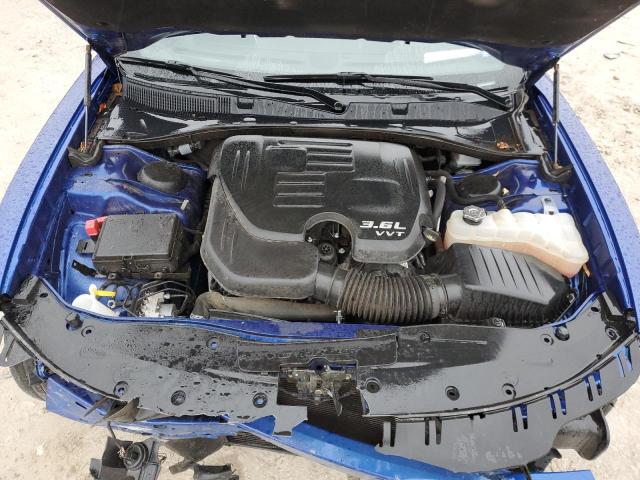 2C3CDXBG2NH106915 - 2022 DODGE CHARGER SXT BLUE photo 11