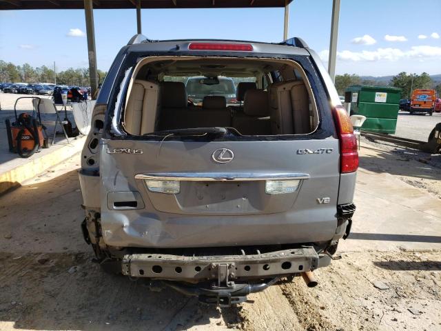 JTJBT20X240058607 - 2004 LEXUS GX 470 SILVER photo 6