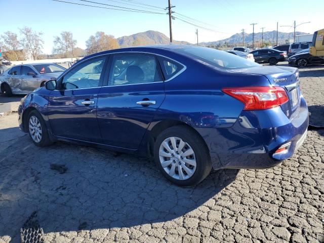 3N1AB7AP8GY329809 - 2016 NISSAN SENTRA S BLUE photo 2