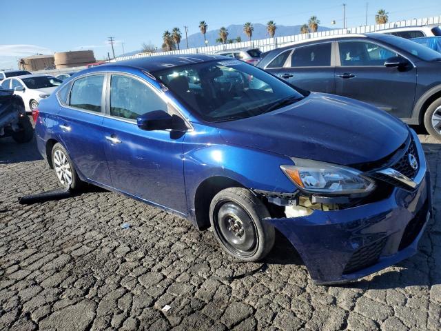 3N1AB7AP8GY329809 - 2016 NISSAN SENTRA S BLUE photo 4