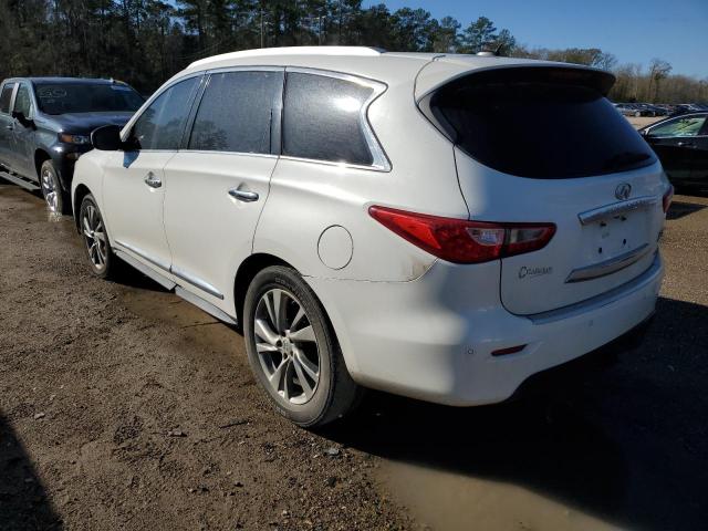 5N1AL0MNXDC342279 - 2013 INFINITI JX35 WHITE photo 2