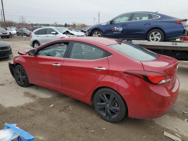 KMHDH4AEXEU052145 - 2014 HYUNDAI ELANTRA SE RED photo 2