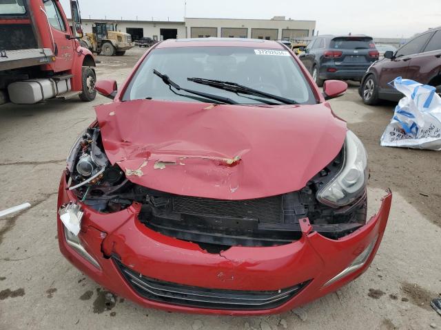 KMHDH4AEXEU052145 - 2014 HYUNDAI ELANTRA SE RED photo 5